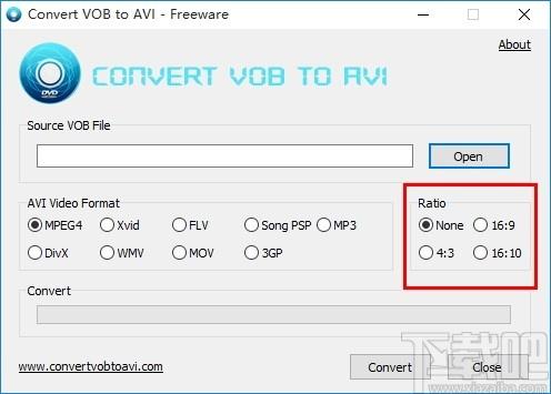 Convert VOB to AVI,视频格式转换,视频转换
