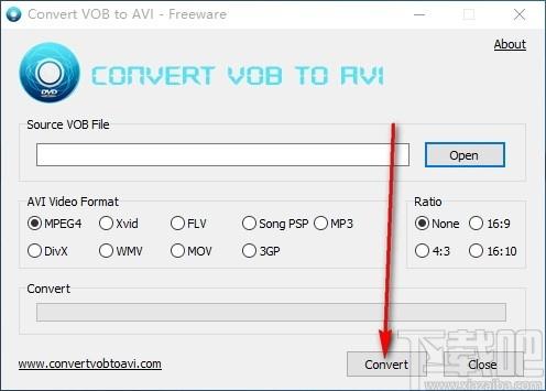 Convert VOB to AVI,视频格式转换,视频转换