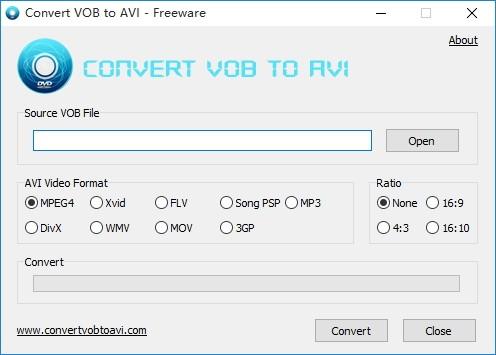 Convert VOB to AVI,视频格式转换,视频转换